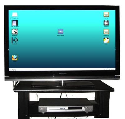 Aperçu d'une télévision multimédia de salon sous Linux PCHTY Linux