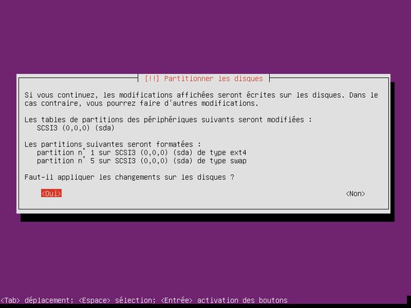Partitionnement Ubuntu server