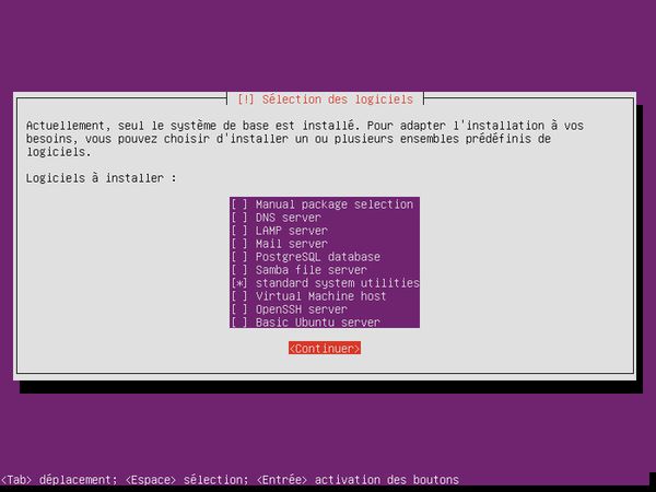 Compléments à installer pour Ubuntu server