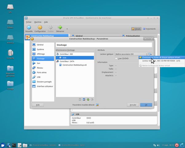 Fichier de disque virtuel VirtualBox