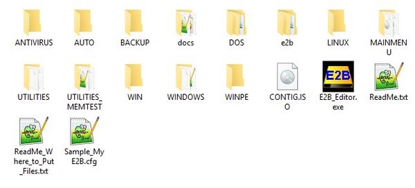 Sous-dossiers du répertoire _ISO d'Easy4Boot